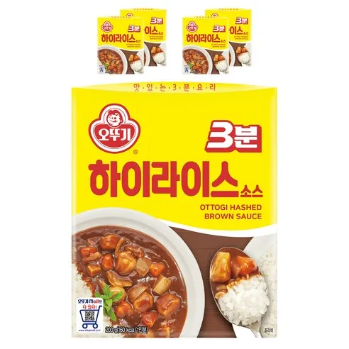 오뚜기 3분 하이라이스  200g, 5개