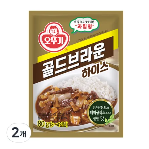 오뚜기 골드브라운 하이스  80g, 2개