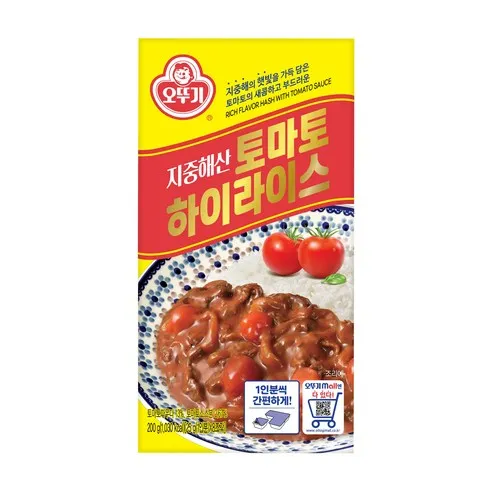 오뚜기 지중해산 토마토 하이라이스 고형  200g, 1개