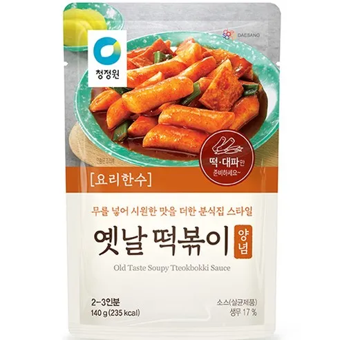 청정원 옛날 떡볶이 양념  1개, 140g