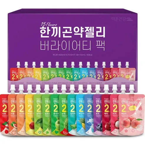 더존건강 한끼 곤약젤리 버라이어티 팩 150ml x 15종 x 2p 세트  4.5L, 1개