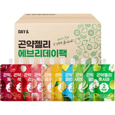 데이앤 에브리데이팩 곤약젤리 150g x 10종 x 3p 세트  30개입