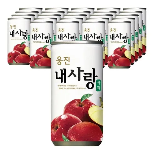 자연은 내사랑 사과 과일주스 180ml, 180ml, 30개