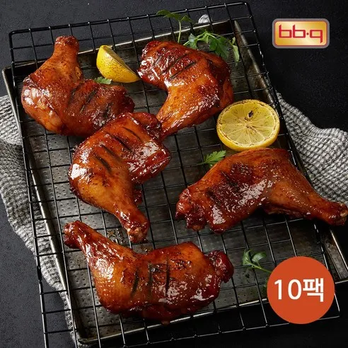 [비비큐] BBQ 자메이카 통다리 바베큐 170g x 10팩/치킨/캠핑, 170g, 10개