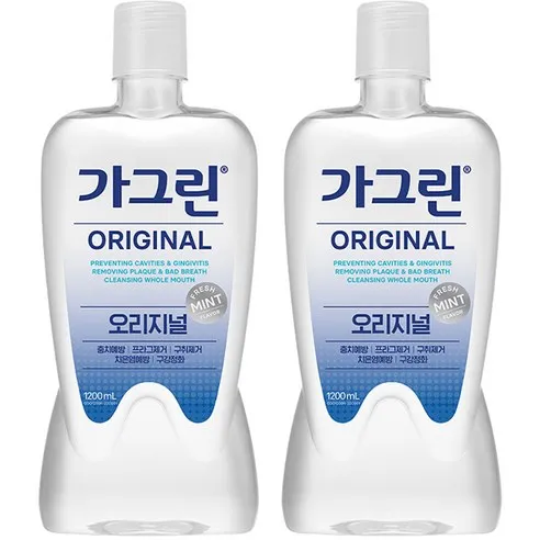 가그린 오리지널 구강청결제, 1.2L, 2개