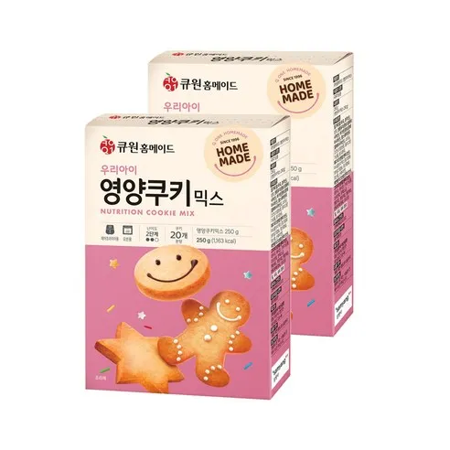 큐원 우리아이 영양쿠키믹스, 250g, 2개