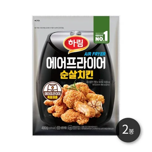 하림 에어프라이어순살치킨 480g 2봉, 480g, 2개