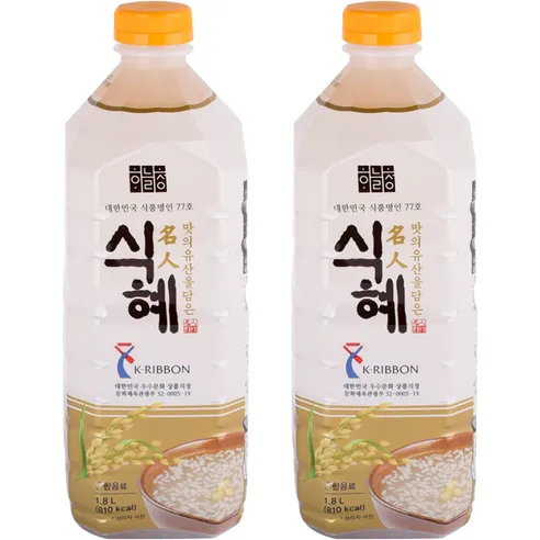 하늘청 식혜 오리지날, 1.8L, 2개