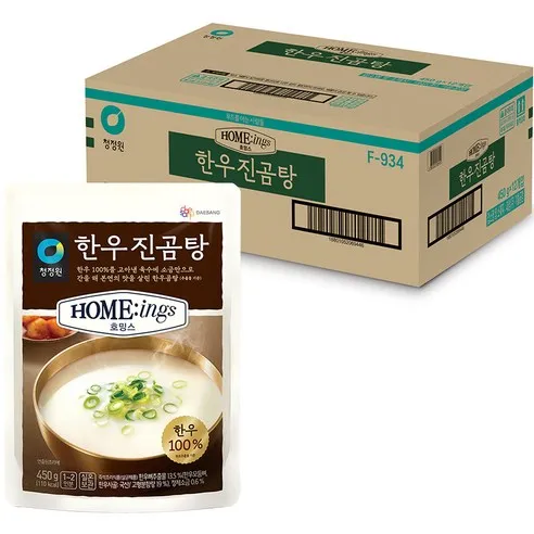 청정원 호밍스 한우진곰탕, 450g, 12개