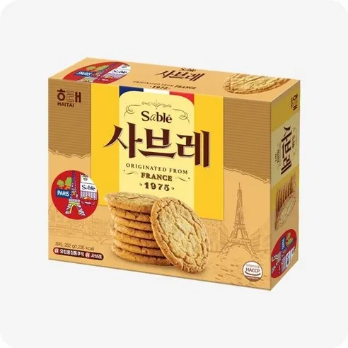 해태 맛있는 과자 쿠키 사브레 252g x 2개, 3개