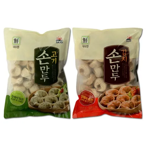 대림 고기손만두1020g+김치손만두1020g, 1.02kg, 1세트