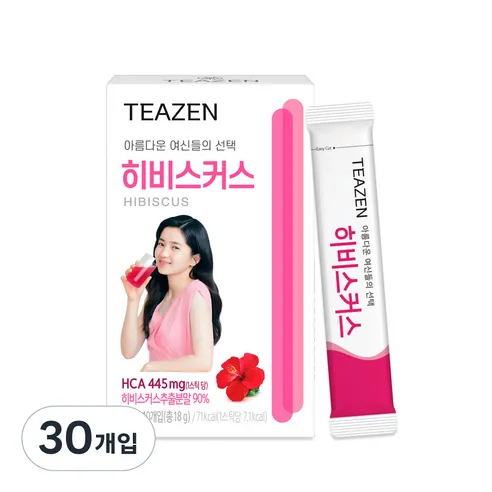 티젠 히비스커스 워터믹스 허브차, 1.8g, 10개입, 3개