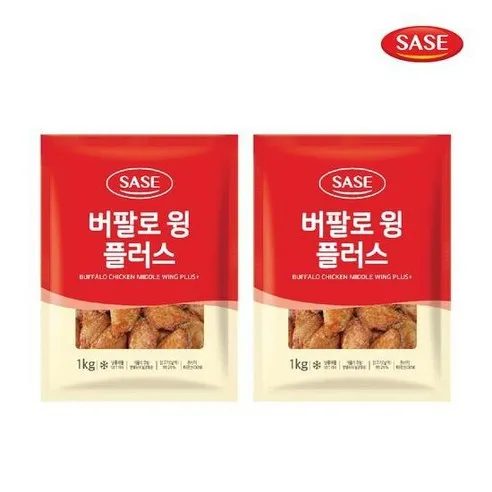 본사직영] 버팔로윙플러스1kg x 2봉, 2개