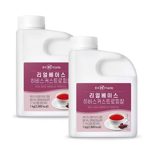 흥국에프앤비 맘스리얼베이스 히비스커스 트로피칼 1kg 2개, 1kg, 2개