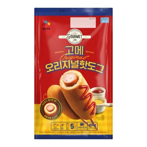 CJ 고메 오리지널 핫도그 400g, 400g, 2개