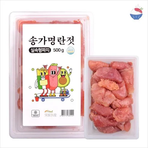 무색소 저염 백명란젓 실속형 파지(500x1 500x2 500x3), 500g, 1개