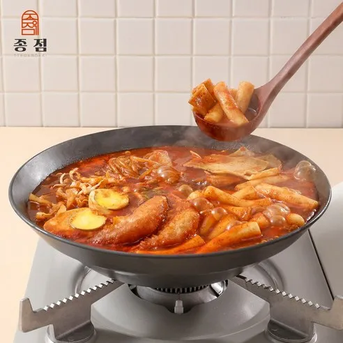 [종점] 신당동 종점떡볶이 밀키트 3인분 1500g 신당동떡볶이 즉석떡볶이 국물떡볶이, 보통맛, 1500g, 1개