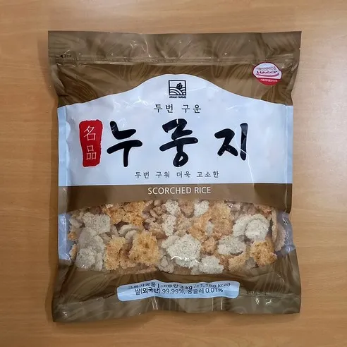 명품 두번구운 고소한 누룽지 3kg 가마솥누룽지 아침간편식 숭늉, 3kg, 1개