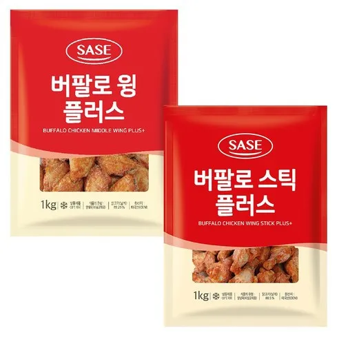 사세 버팔로윙 1kg+버팔로스틱 1kg, 2개