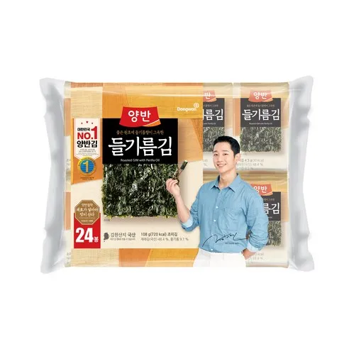 동원 양반 들기름 도시락김, 4.5g, 24개