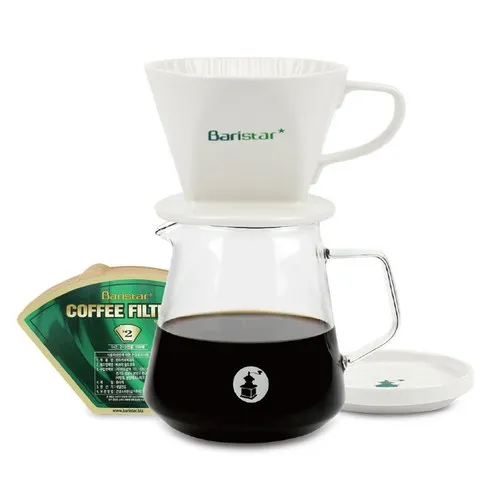 Baristar 핸드드립세트 600ml BDN1, 혼합색상, 1세트