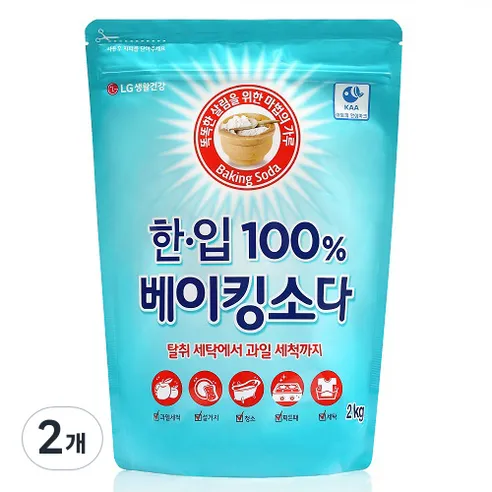 한입 100% 베이킹소다, 2kg, 2개