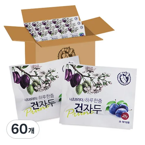 너츠브라더 하루 건자두, 25g, 60개