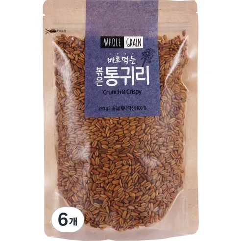 태광선식 바로 먹는 볶은 통귀리, 280g, 6개