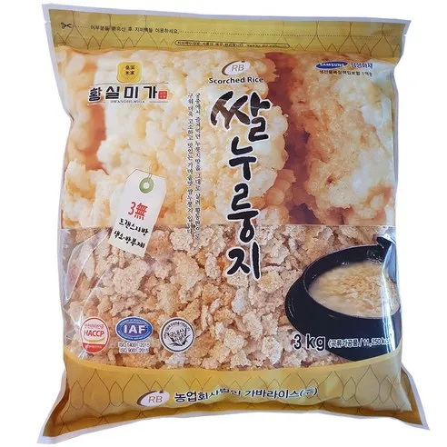 황실미가 쌀누룽지, 3kg, 1개