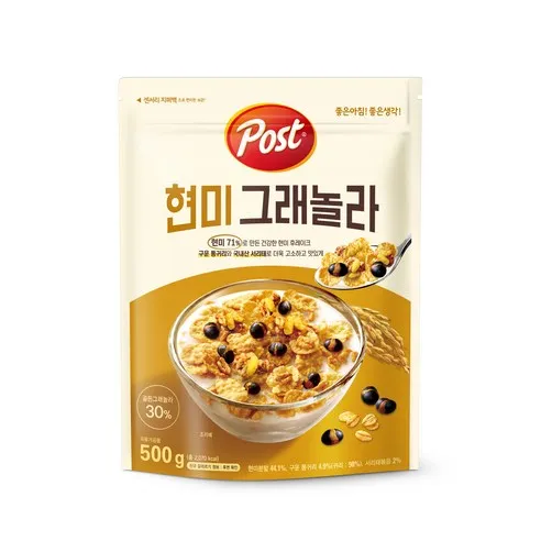 포스트 현미 그래놀라 시리얼, 500g, 2개