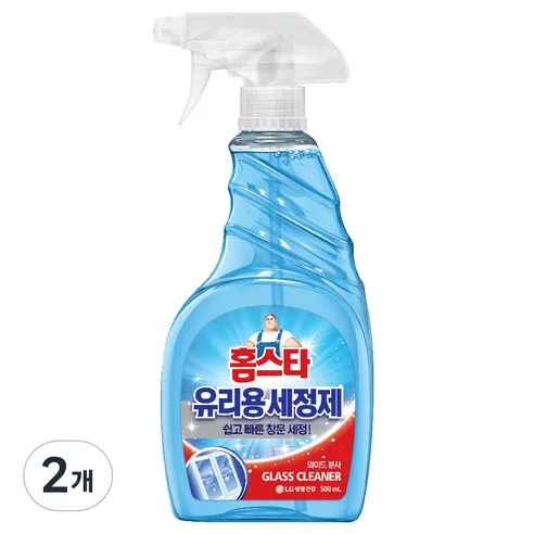 홈스타 유리용 세정 스프레이, 500ml, 2개