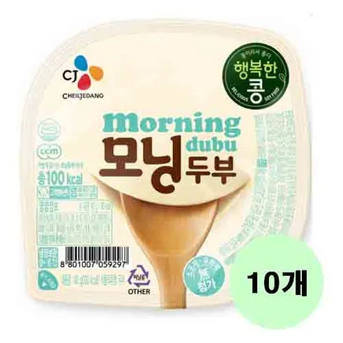 cj제일제당(주) 모닝두부플레인140gx10개, 140g, 10개