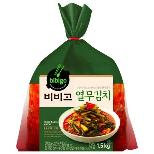 CJ 비비고 열무김치3kg, 1.5kg, 1개