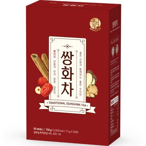 우리차 송원식품 쌍화차 50p, 15g, 50개입, 1개