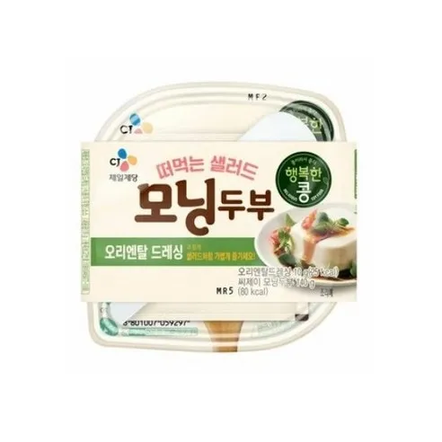 CJ 떠먹는 샐러드 모닝두부 150g x 8개 (소스포함)