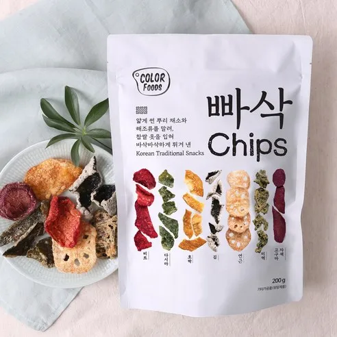 빠삭칩200g 3봉 부각믹스, 200g, 3개