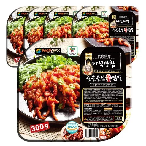 야식만참 숯불튤립불닭발 300g, 300g, 5개