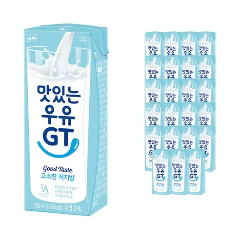 맛있는우유GT 고소한 저지방 멸균우유, 180ml, 24개