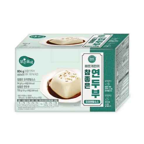 빠르게한끼 국산 참좋은 연두부 125g+오리엔탈소스 9g 6개